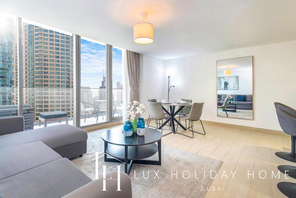 Lux Contemporary Suite With Full Marina View 6 Dubái Exterior foto