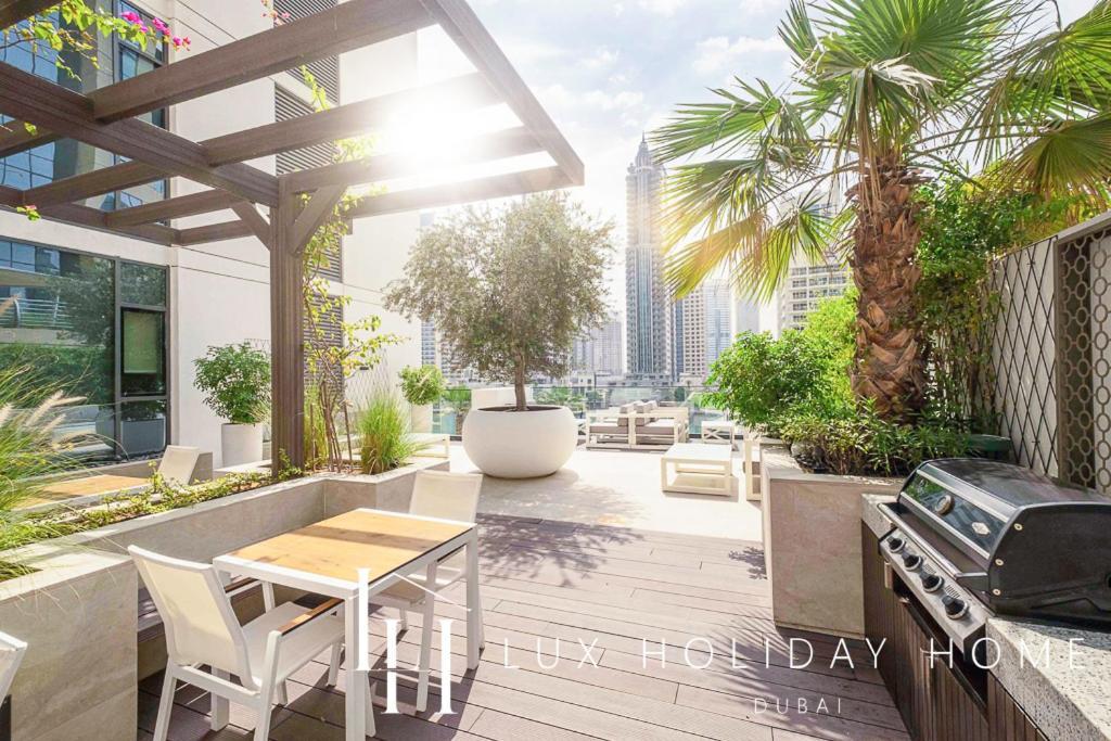 Lux Contemporary Suite With Full Marina View 6 Dubái Exterior foto