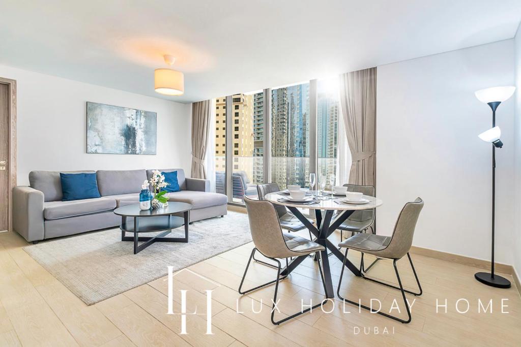 Lux Contemporary Suite With Full Marina View 6 Dubái Exterior foto