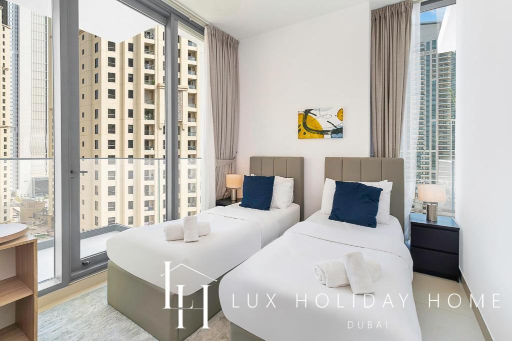 Lux Contemporary Suite With Full Marina View 6 Dubái Exterior foto