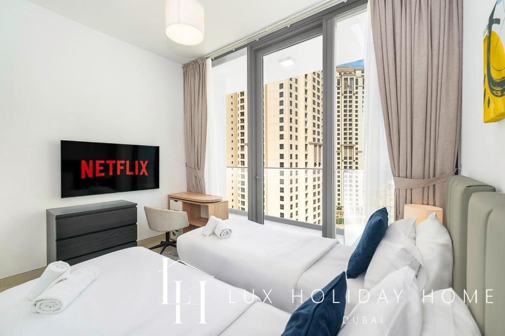 Lux Contemporary Suite With Full Marina View 6 Dubái Exterior foto